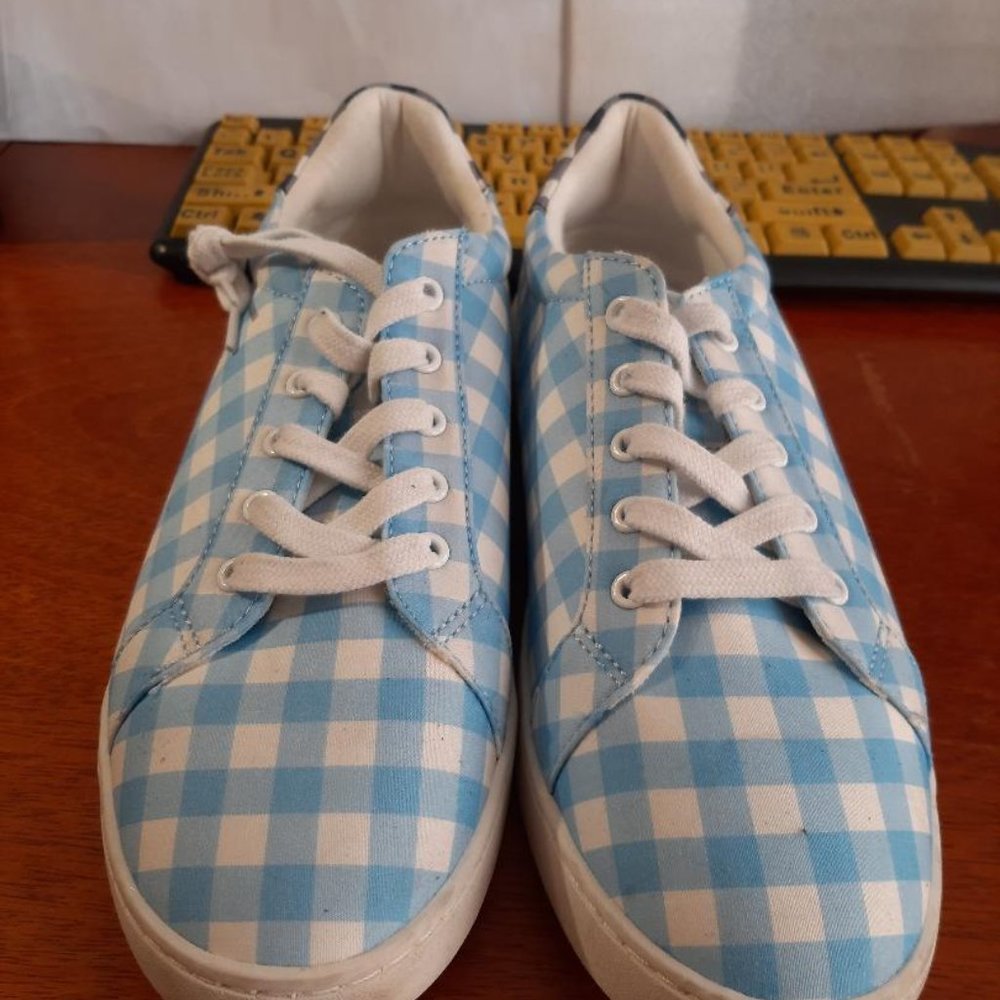 Draper James Harper Sneaker in Blue Size 8.5 Worn Once Excellent Condition